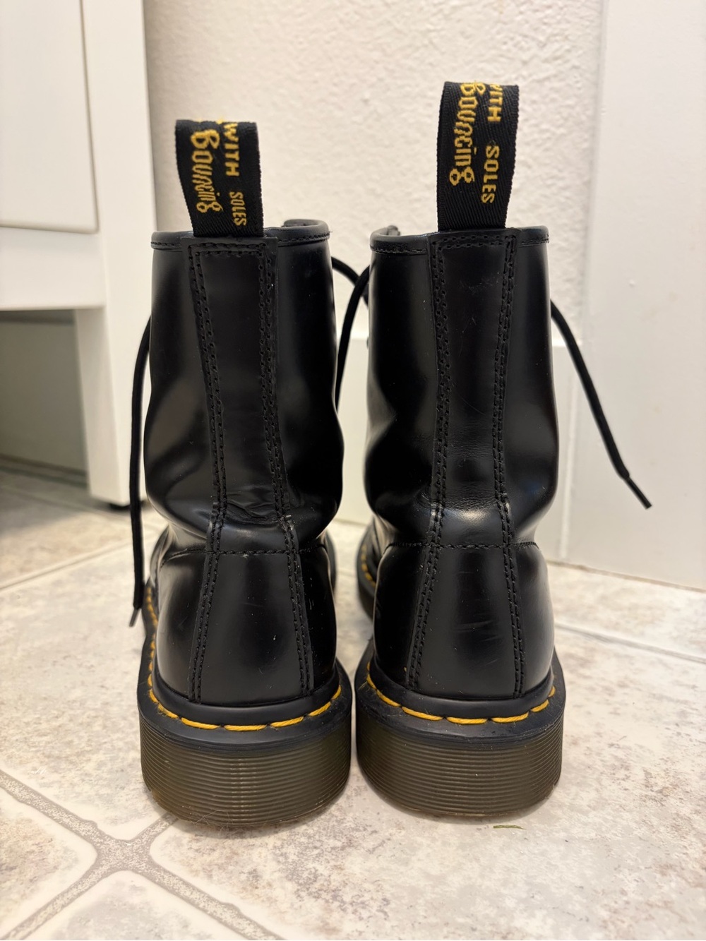 Dr. Martens 1460 Black Leather Ankle Boots - Picture 5 of 7